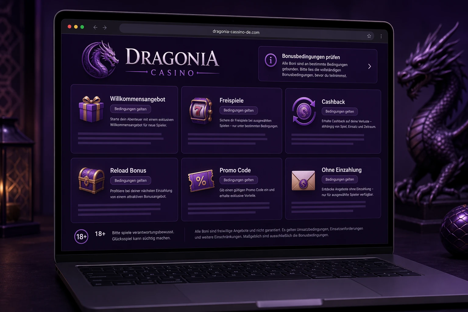 Bonusangebote bei Dragonia Casino richtig einordnen