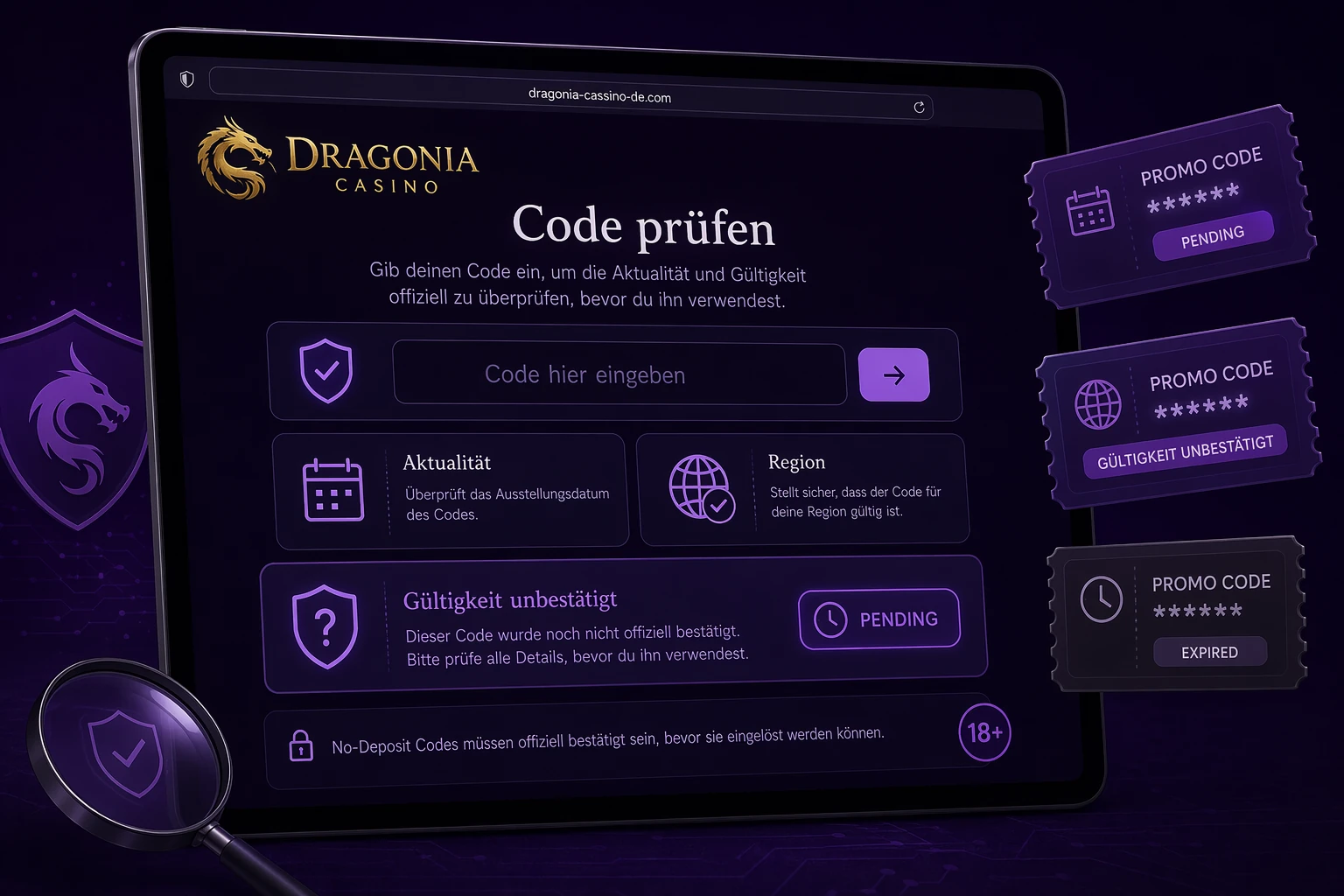 No Deposit Bonus Codes und ihre Aktualität