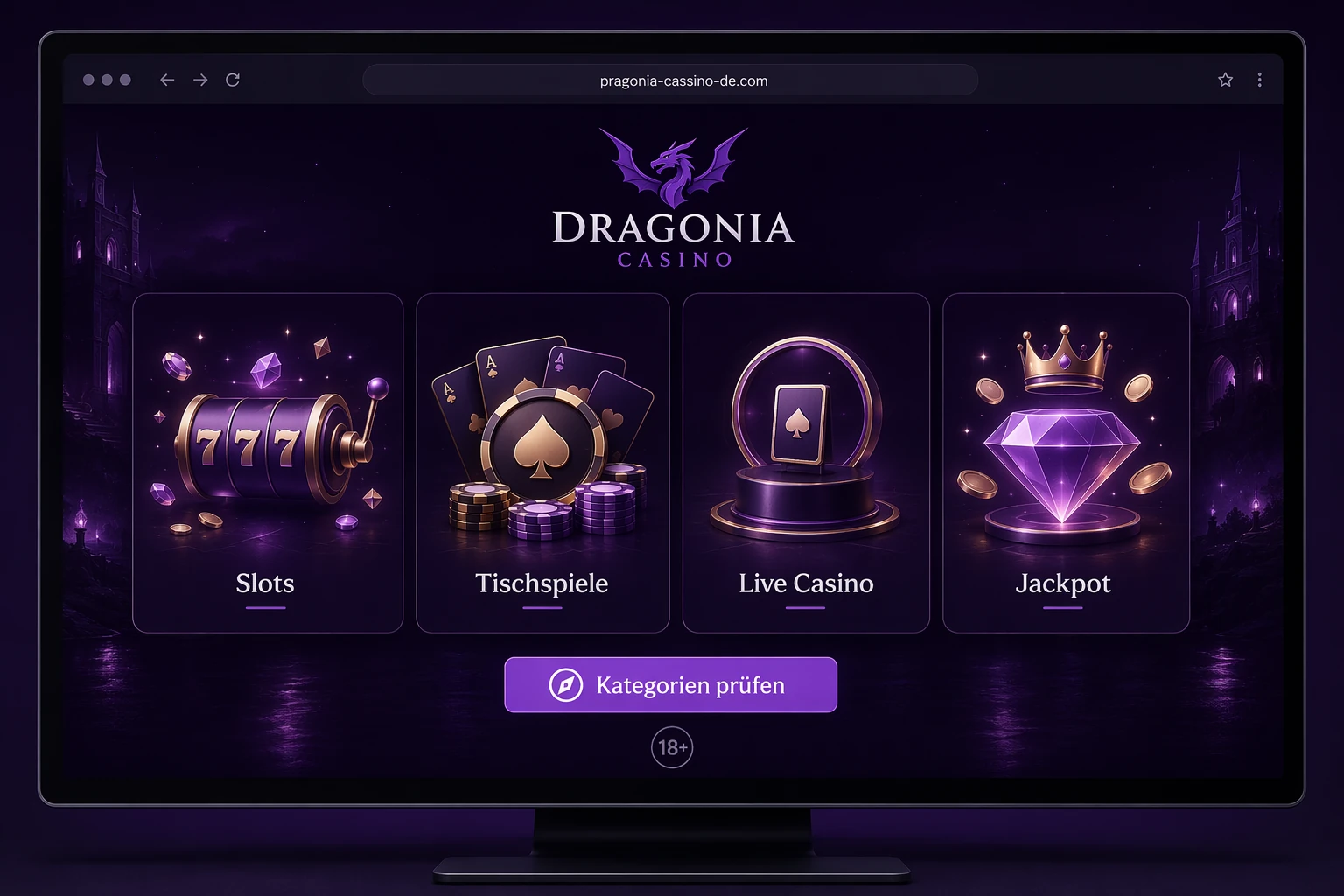 Spiele und Kategorien im Dragonia Online Casino